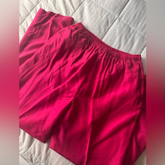 Vintage “Second Wind” Silk Fuchsia Tracksuit NWT Deadstock S - Picture 8 of 16